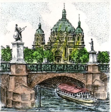 Berlin, Dom mit Schloßbrücke