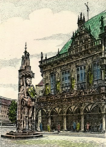 Bremen, Roland mit Rathaus
