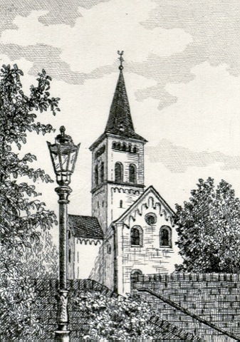 Dormagen, St. Odilia Gohr und Kirche