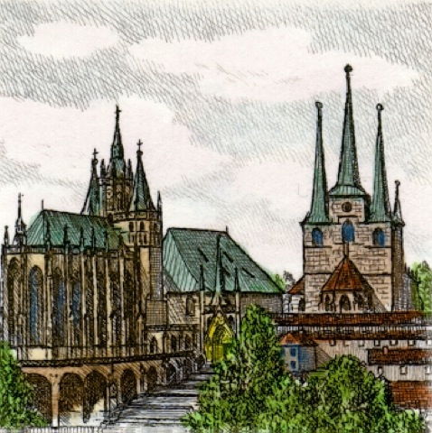Erfurt, Mariendom und Pfarrkirche St. Severi