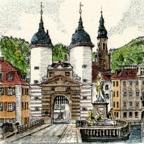 Heidelberg, Brückentürme