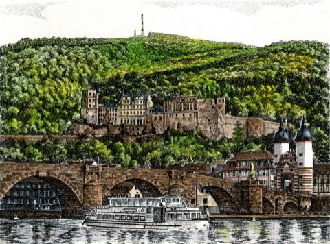 Heidelberg, Schloßmit Brücke