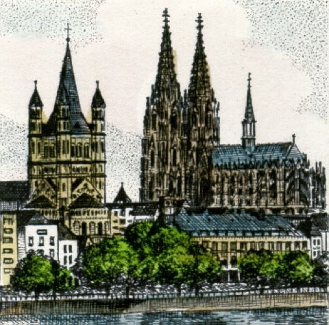 Köln, Dom und St. Martin