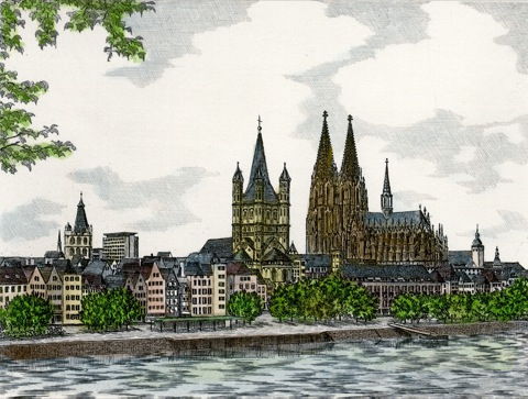 Köln, Dom und St. Martin