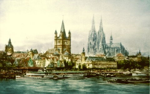 Köln, Rhein-Ansicht