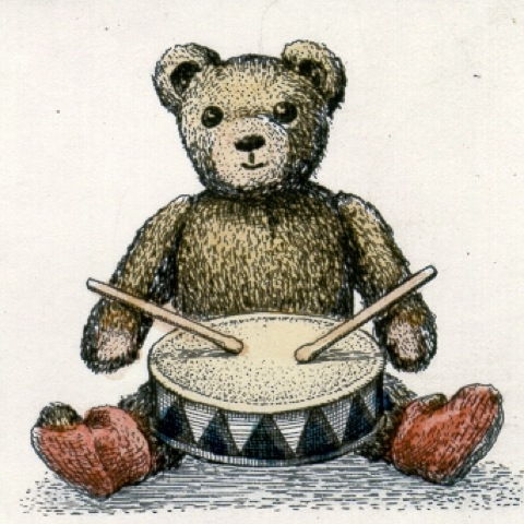 Teddy mit Trommel