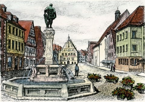 Weißenburg, Kaiser-Ludwig Brunnen