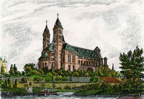 Speyer, Dom um 1800
