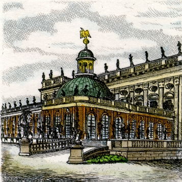 Potsdam, Neues Palais mit Schloßtheater