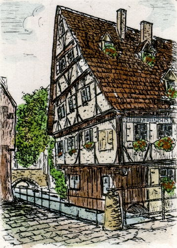 Ulm, Schiefes Haus