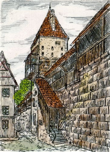Nürnberg, Neutormauer um 1930