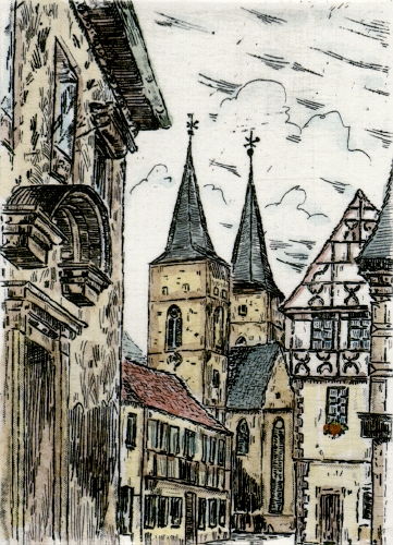 Gerolzhofen, Blich zur Kirche