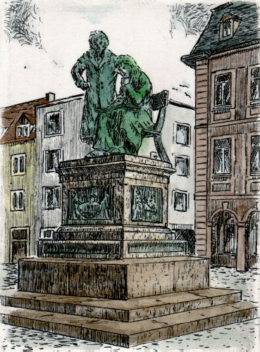 Hanau, Brüder Grimm Denkmal