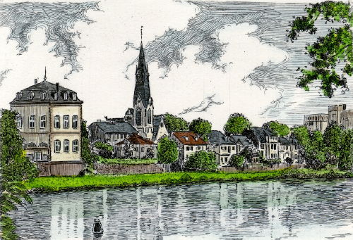 Hanau, Mainpartie