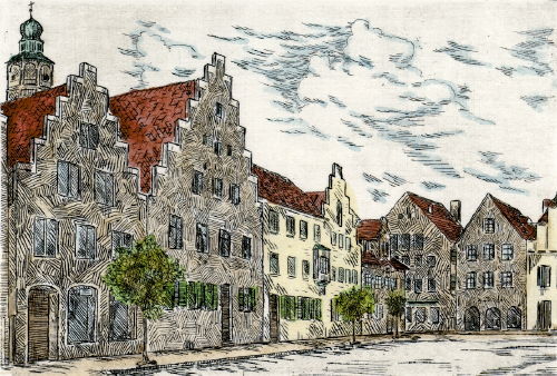 Schrobenhausen, Hist. Ansicht