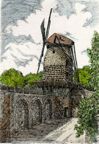 Zons, Mühlenturm