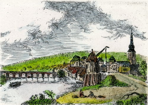 Saarbrücken, Ansicht um 1770