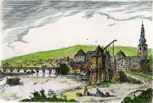 Saarbrücken, Ansicht um 1770