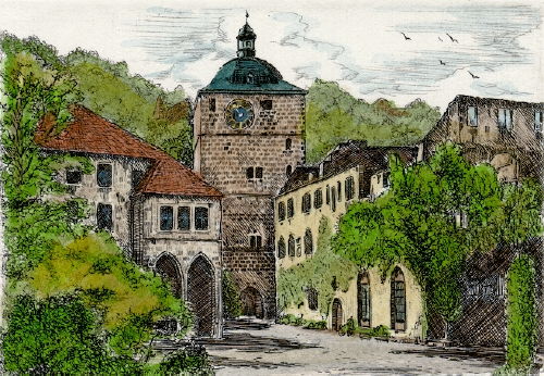 Heidelberg, Schloßhof