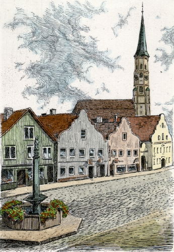 Dingolfing, Marienplatz