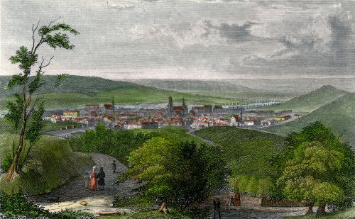Stuttgart, Stadtansicht um 1860