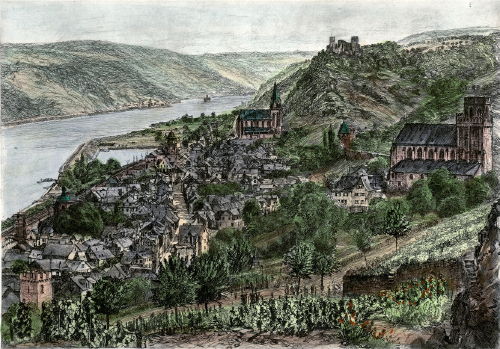 Am Rhein, Oberwesel mit Schönburg