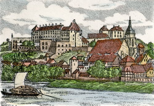 Pirna, hist. Stadtansicht