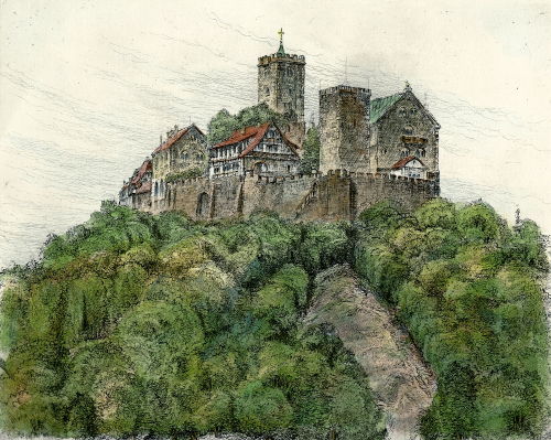 Wartburg, von SW