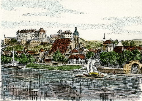 Pirna, von Copitz aus