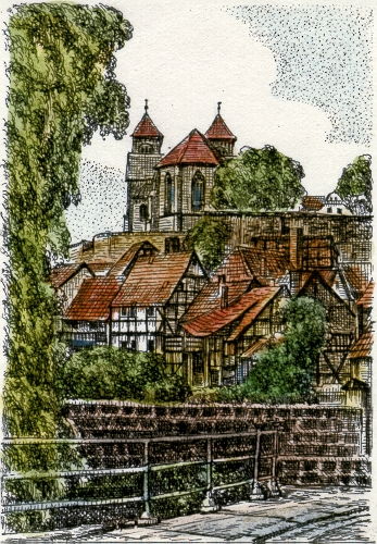 Quedlinburg, Blick zum Dom