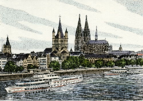 Köln, Rheinansicht