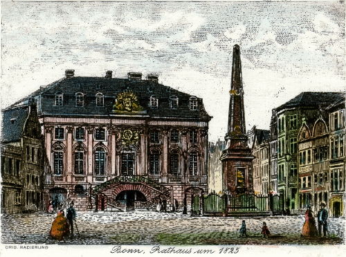 Bonn, Rathaus um 1825