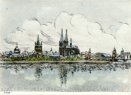 Köln, Rheinansicht