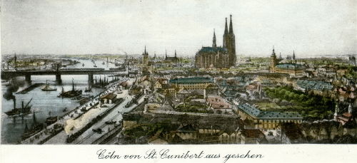 Köln, Cöln von St. Cunibert aus gesehen