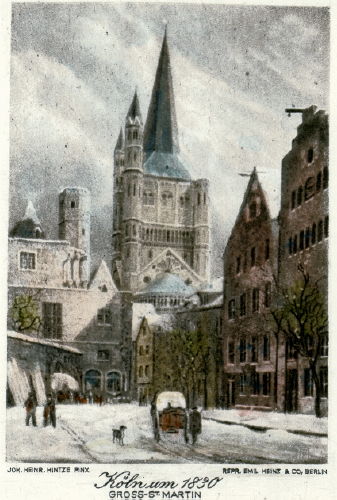 Köln, St. Martin um 1830