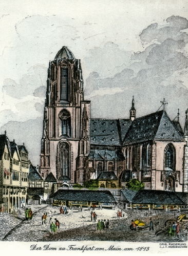 Frankfurt, Dom um 1813