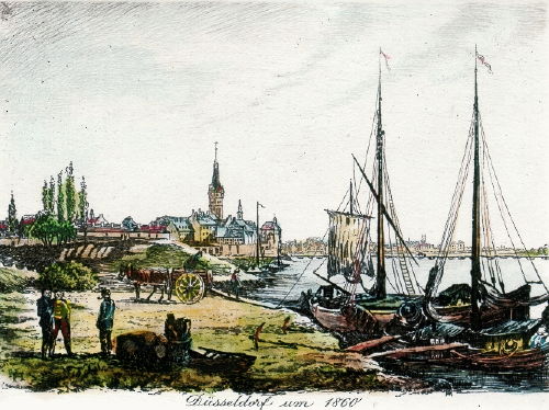 Düsseldorf, um 1860
