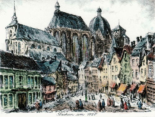 Aachen, um 1850