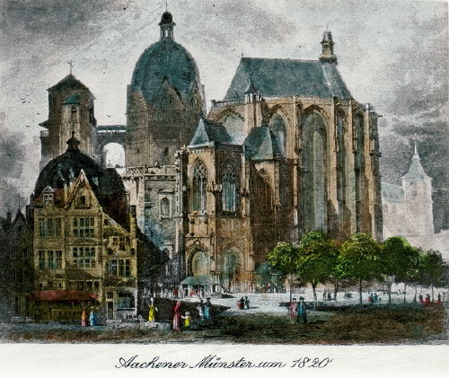 Aachen, Münster um 1820