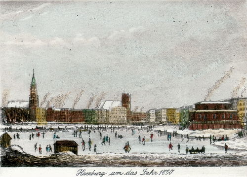 Hamburg, Aster um 1850