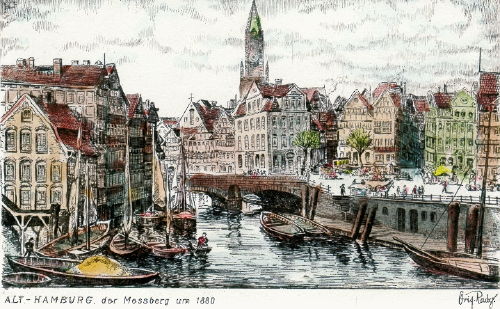 Hamburg, Messberg um 1880