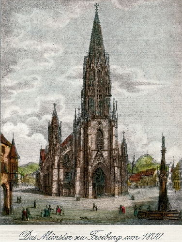 Freiburg, Münster um 1800