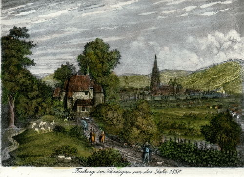 Freiburg, um 1850