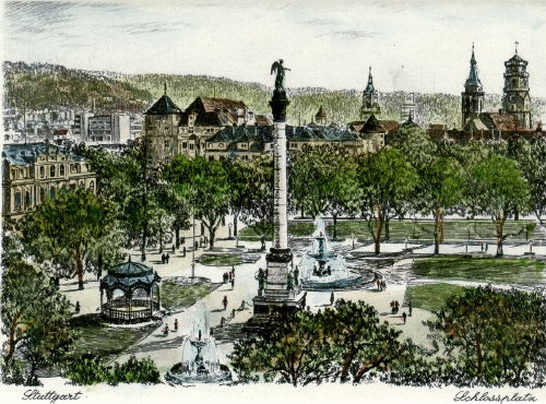 Stuttgart, Schloßplatz