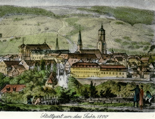 Stuttgart, um 1800