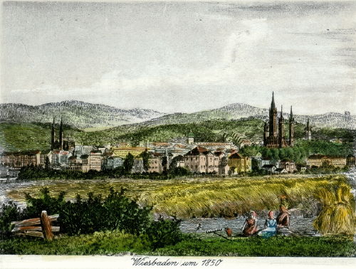 Wiesbaden, um 1850