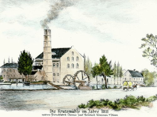 Düren, Krutzmühle um 1811