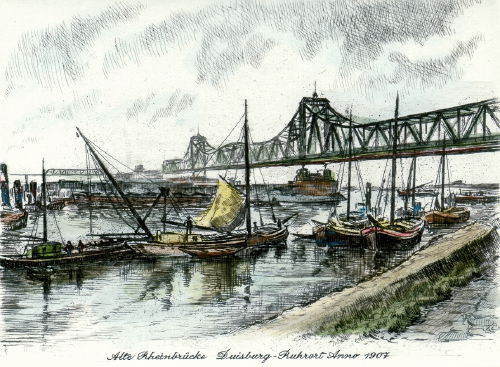 Duisburg, Alte Rheinbrücke