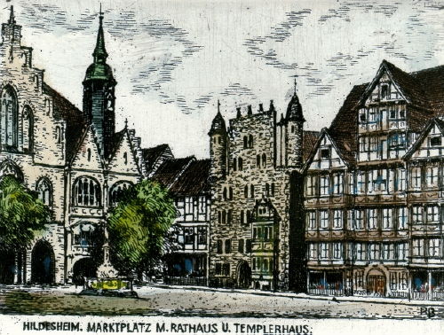 Hildesheim, Rathaus mit Templerhaus