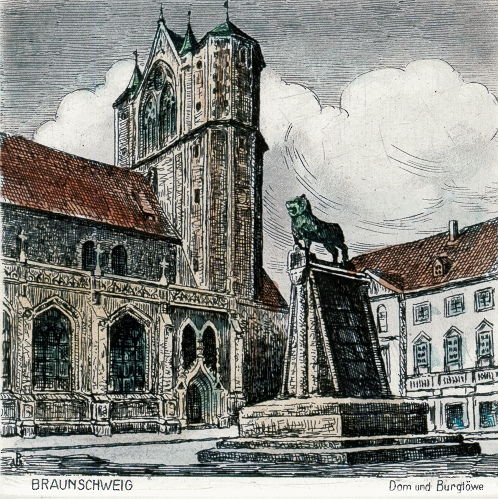 Braunschweig, Dom und Burglöwe
